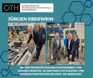2022-11-14 Präsentation der Master-Abschlussarbeit von Dominik an der Fakultät Elektro- und Informationstechnik bei Prof. Dr. Bernhard